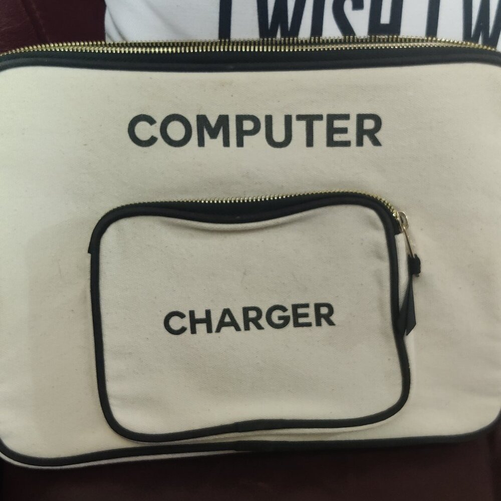 Canvas Computer/Laptop Bag with Charger Compartment by Bag-All